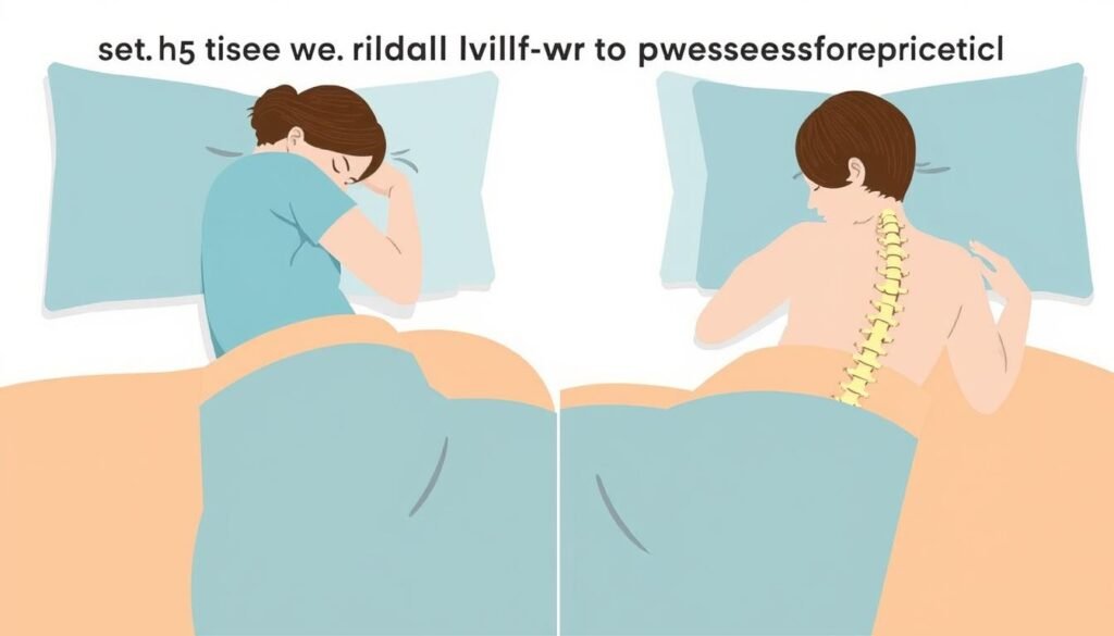 Ilustrasi posisi tidur yang baik untuk penderita skoliosis ringan Ilustrasi posisi tidur yang baik untuk penderita skoliosis ringan