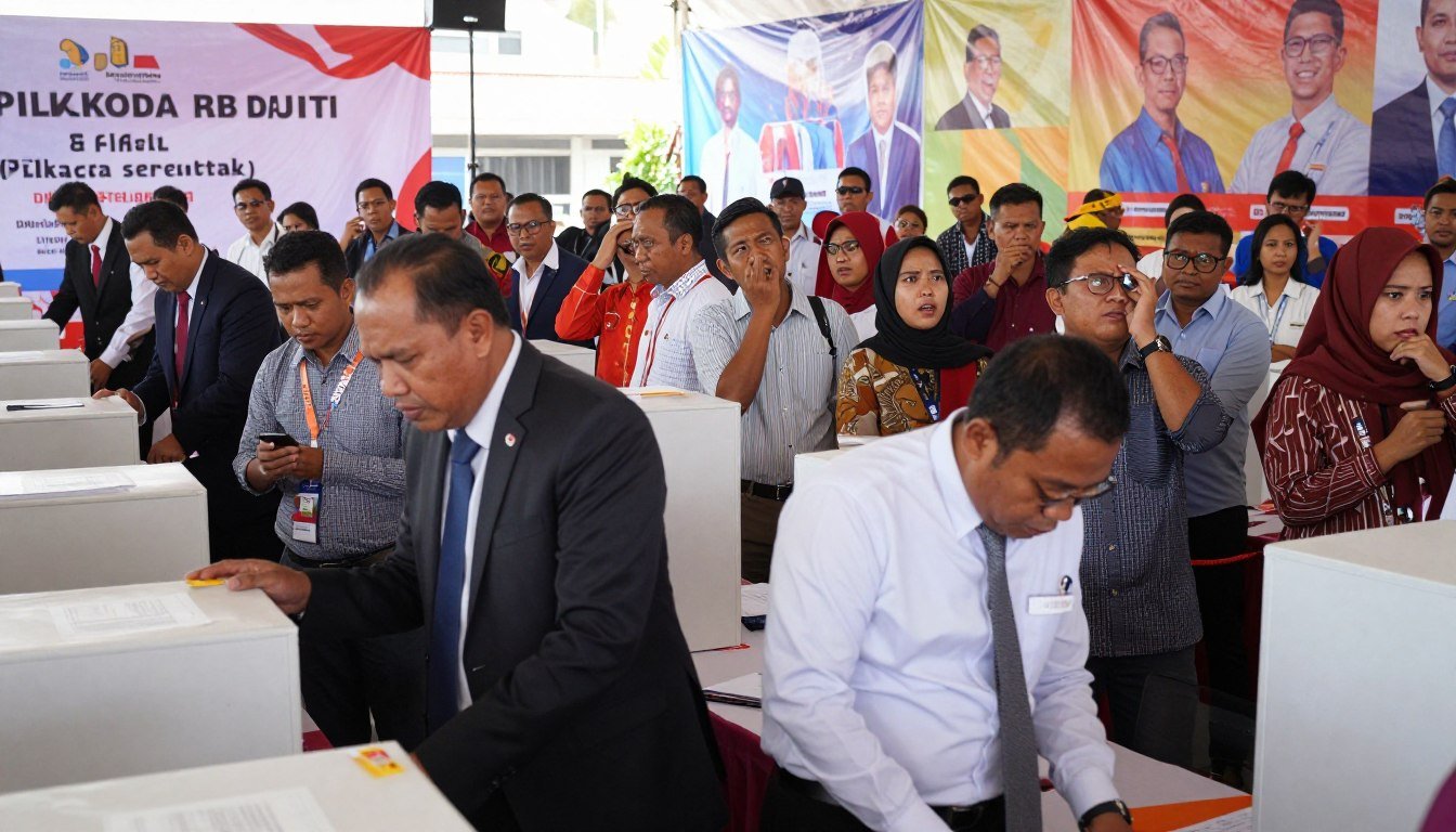 kekacauan pilkada serentak, pilkada serentak chaos indonesia